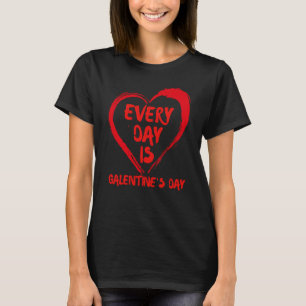 Camiseta Todos los días Galentine's Day Single Bestie Valen