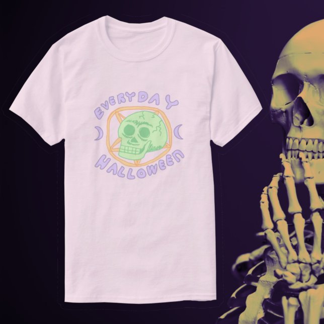 Camiseta Todos los días Halloween - Calavera del Gótico Kaw (Subido por el creador)