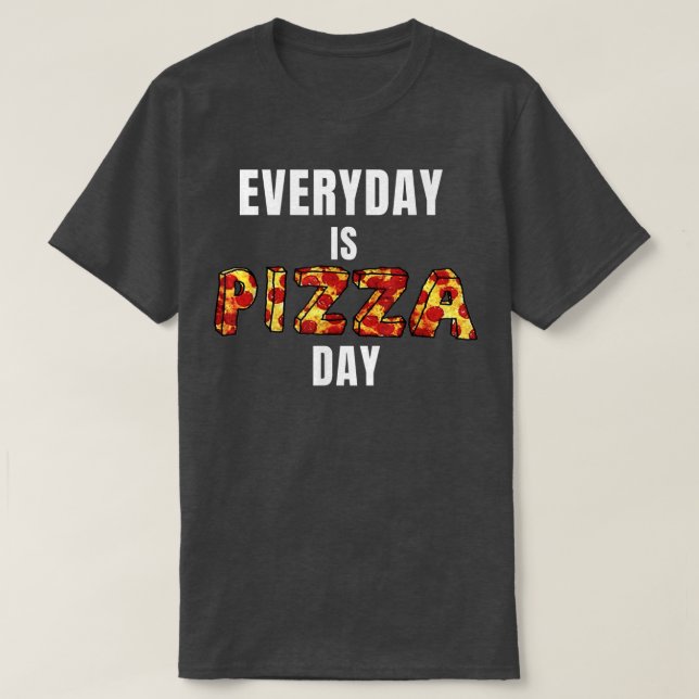 Camiseta Todos los días hay diversión en la comida de cerdo (Diseño del anverso)