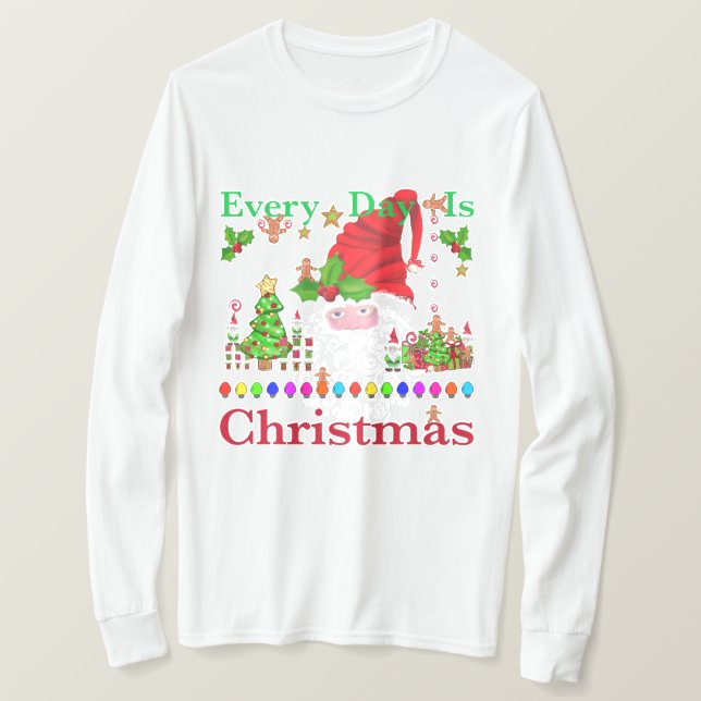 Camiseta Todos los días hay Navidades (Anverso del diseño)