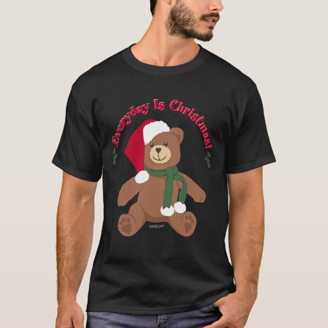 Camiseta ¡Todos Los Días Son Navidades! Oso de Teddy de Nav (Anverso)
