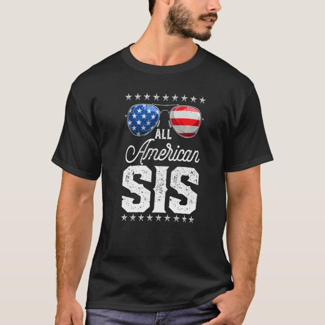 Camiseta Todos Los Estadounidenses Sis 4 De Julio Coinciden (Anverso)