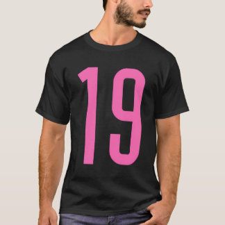 Camiseta Todos los fans deportivos Favorito Punto Rosa 19 J