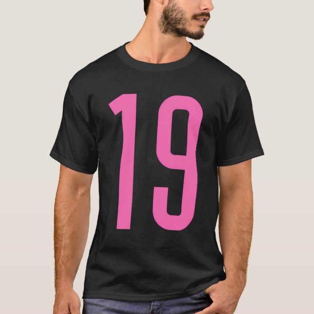 Camiseta Todos los fans deportivos Favorito Punto Rosa 19 J (Anverso)