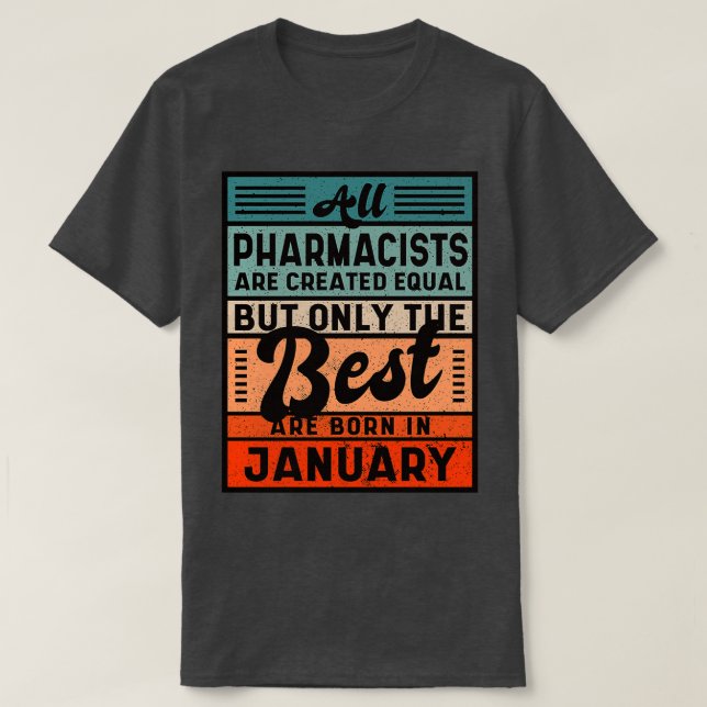 Camiseta Todos Los Farmacéuticos Son Creados Iguales Pero S (Diseño del anverso)