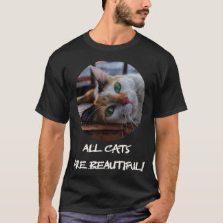 Camiseta todos los gatos son hermosos