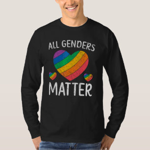 Camiseta Todos los géneros importan Lgbtq Orgullo por la ig