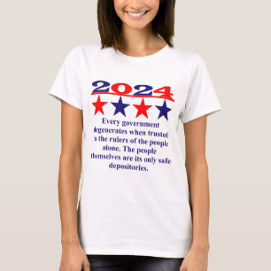 Camiseta Todos los gobiernos se degradan cuando se confía -