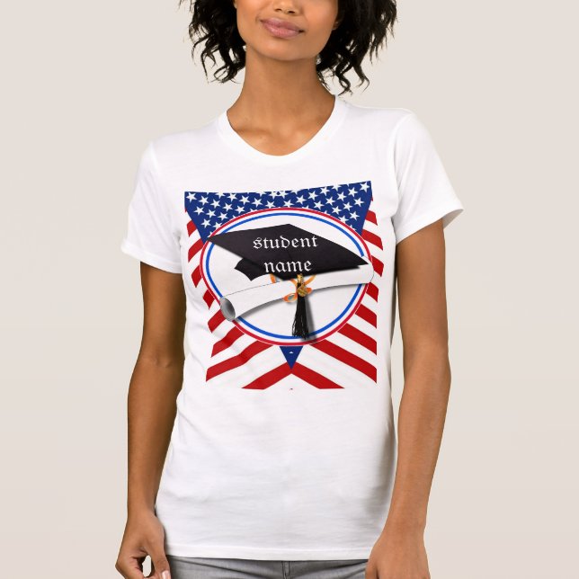Camiseta Todos los graduados americanos (Anverso)