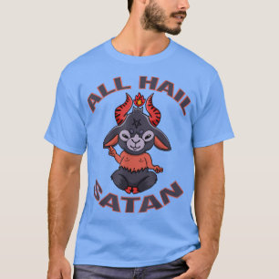 Camiseta Todos los Hail Satan Baphomet Occult Pentagram Sat