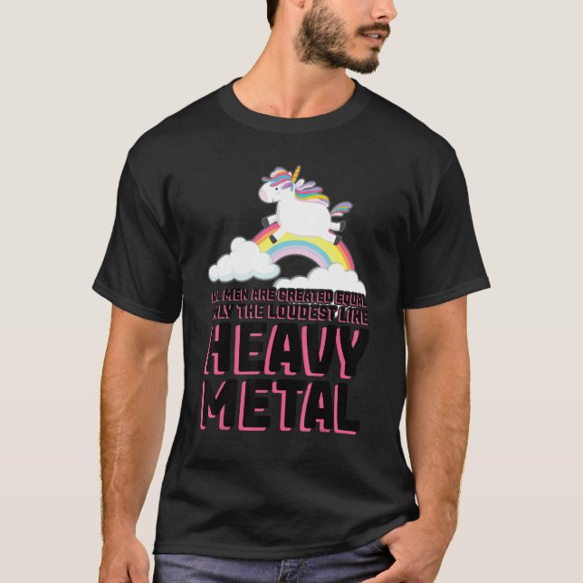 Camiseta todos los hombres son creados igual fuerte festiva (Anverso)