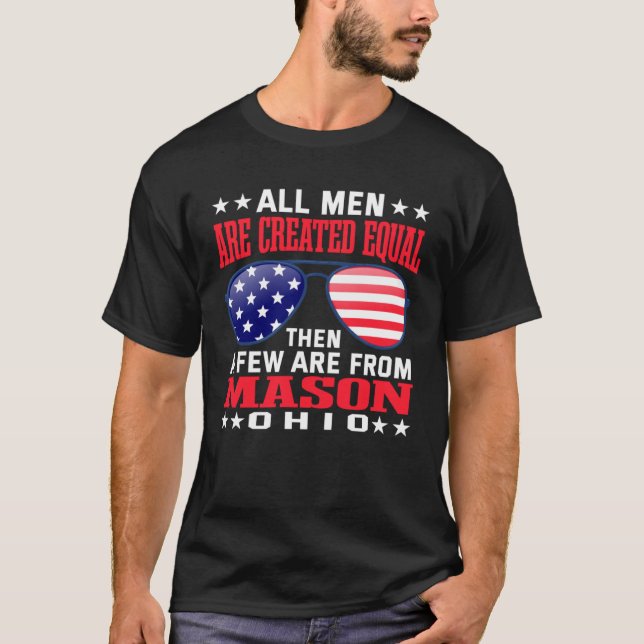 Camiseta Todos los hombres son creados igual Mason Ohio Pat (Anverso)