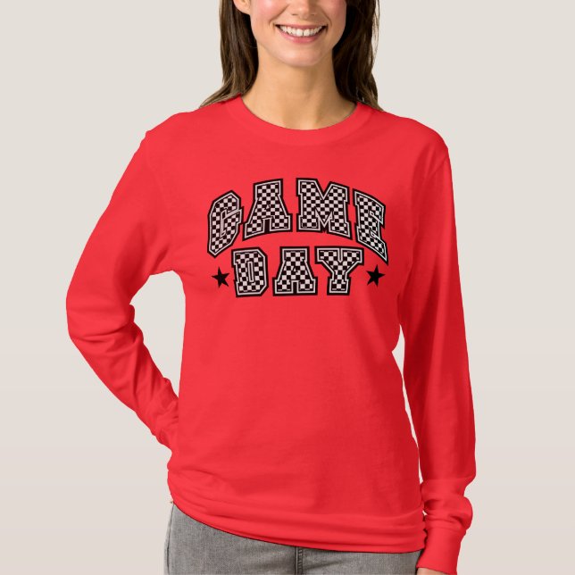 Camiseta Todos los juegos de Star Checkered Day (Anverso)