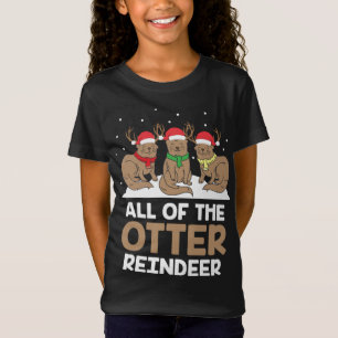 Camiseta Todos Los Navidades Adorables De Renos Pajam