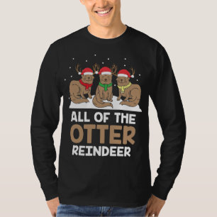 Camiseta Todos Los Navidades Adorables De Renos Pajam