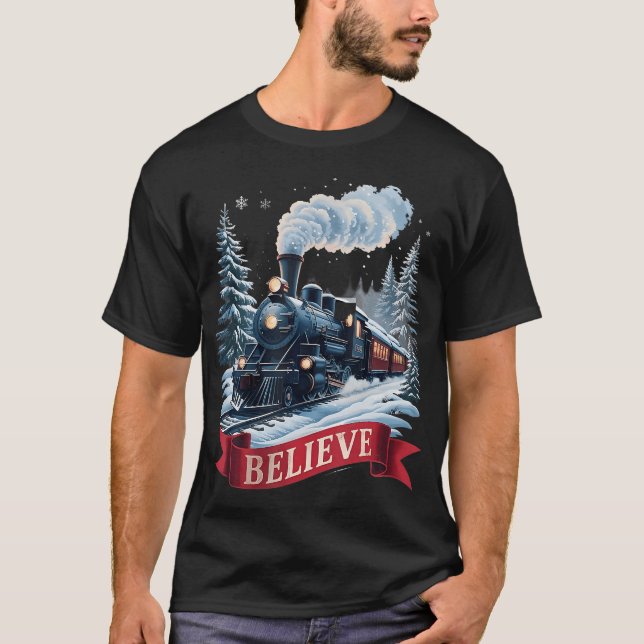Camiseta Todos los Navidades de Polar Express a bordo de la (Anverso)