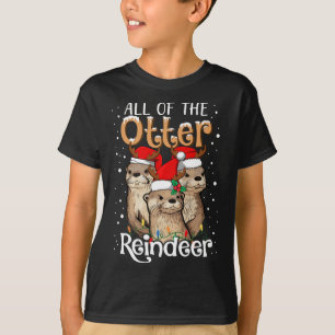 Camiseta Todos Los Navidades De Renos De Otter Otters Santa