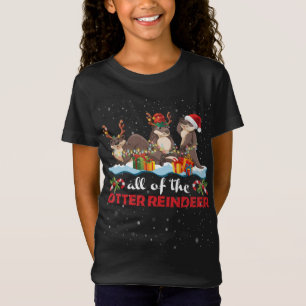 Camiseta Todos Los Navidades De Renos Otter Otter Reindeer