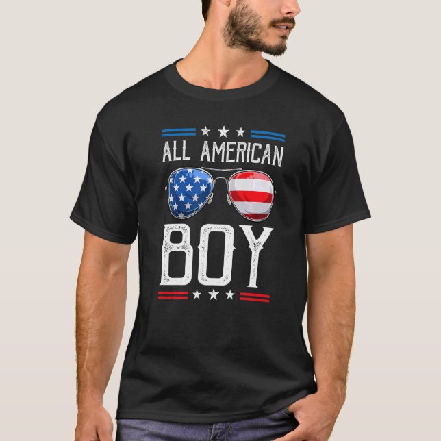 Camiseta Todos Los Niños Americanos 4 De Julio Son Gafas De (Anverso)