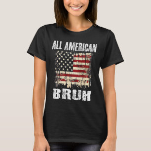 Camiseta Todos Los Niños Americanos Bruh 4 De Julio Adolesc