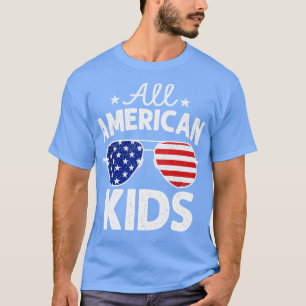 Camiseta Todos los niños americanos gafas de sol 4 de julio