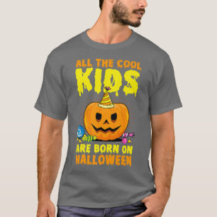 Camiseta Todos Los Niños De Guay Nacieron En Halloween Cump
