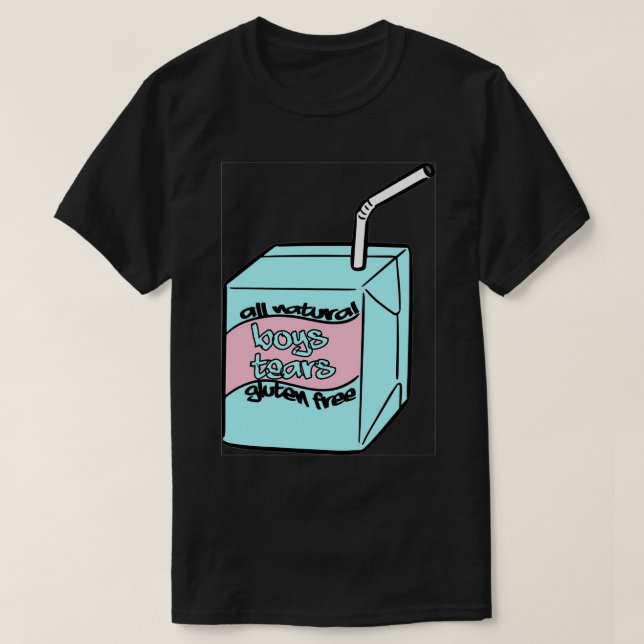 Camiseta todos los niños lloran caja de jugo sin gluteno (Diseño del anverso)