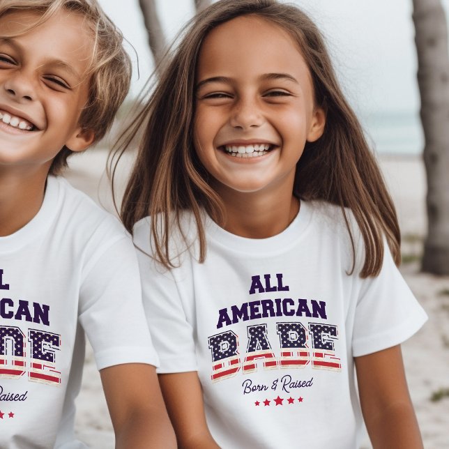 Camiseta Todos los norteamericanos Babe Patriótico 4 de jul (Here's to the next generation fighting for freedom!)