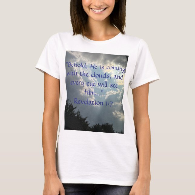 Camiseta Todos Los Ojos Lo Verán Revelación 1:7 (Anverso)