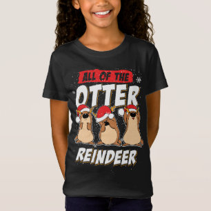 Camiseta Todos Los Otter Reindeer Funny Sea Otters Christm
