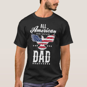 Camiseta Todos Los Padres Estadounidenses Eagle 4 De Julio 