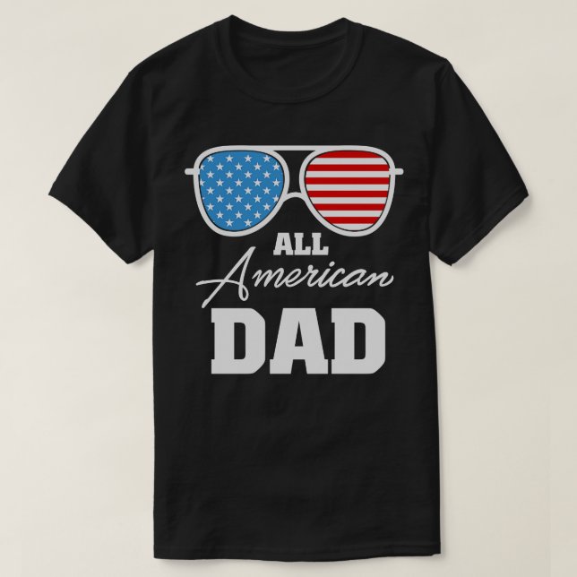 Camiseta Todos los papá norteamericanos gafas de sol de la  (Diseño del anverso)