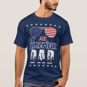 Camiseta Todos los papá norteamericanos gafas de sol de la 