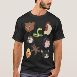 Camiseta Todos los personajes de la serie de TV Little Bear