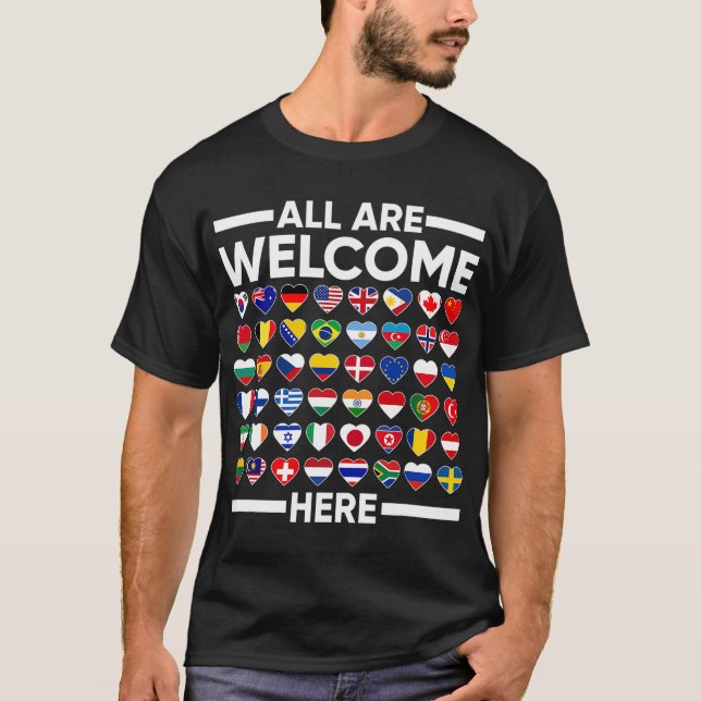 Camiseta Todos Los Profesores De ESL Son Bienvenidos Aquí P (Anverso)