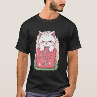 Camiseta Todos los Sentimientos Están Bien, Gatito Gato Lin