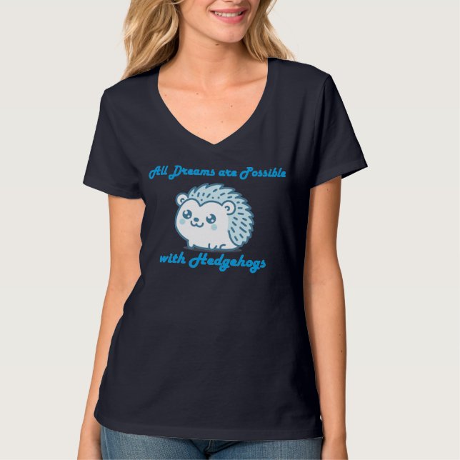 Camiseta Todos los sueños y erizos (Anverso)