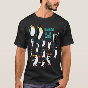 Camiseta Todos los tipos de pingüinos del mundo I pingüino