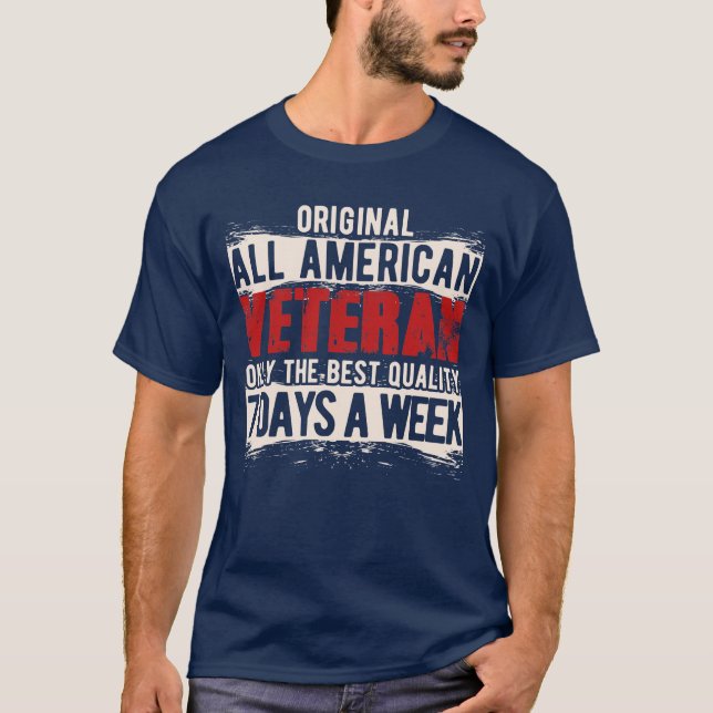 Camiseta Todos los veteranos estadounidenses (Anverso)