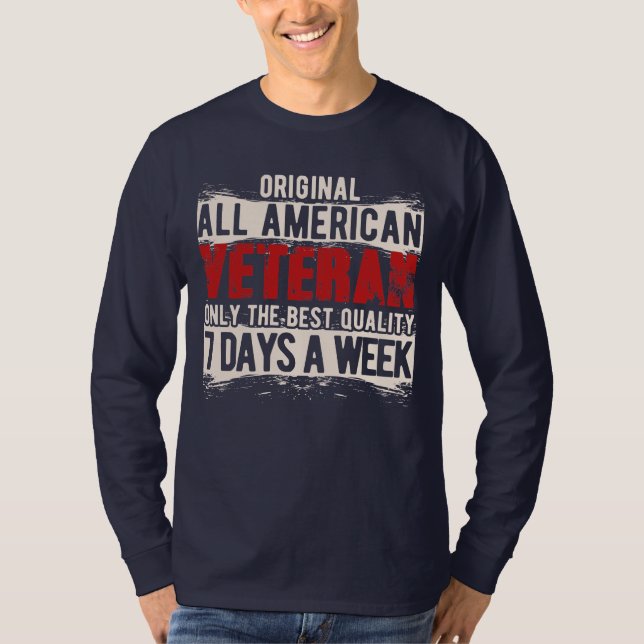 Camiseta Todos los veteranos estadounidenses (Anverso)