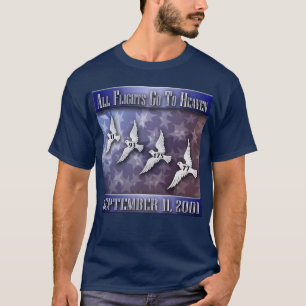 Camiseta Todos los vuelos van al cielo - Azul