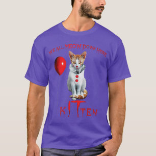 Camiseta Todos Maúllamos Gato Payaso Gatito Divertido Lindo