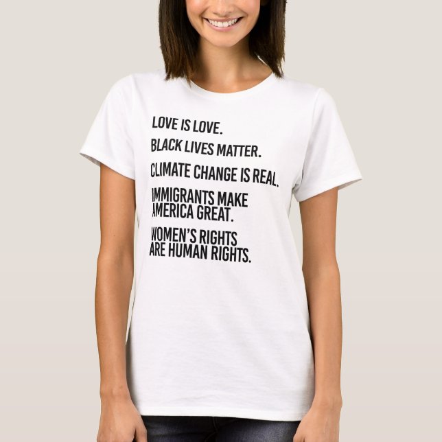 Camiseta Todos merecen derechos humanos (Anverso)