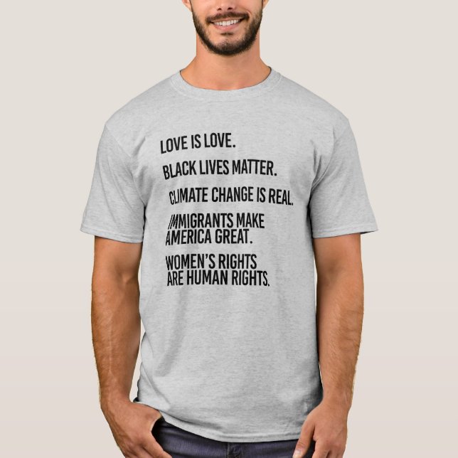 Camiseta Todos merecen derechos humanos (Anverso)