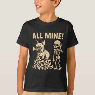 Camiseta Todos Míos Huesos De Esqueleto De Perro De Hallowe