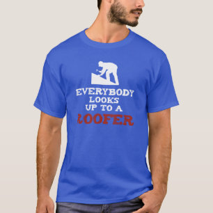 Camiseta Todos mira para arriba a una silueta del ROOFER