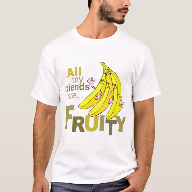 Camiseta Todos mis amigos son con sabor a fruta (Anverso)
