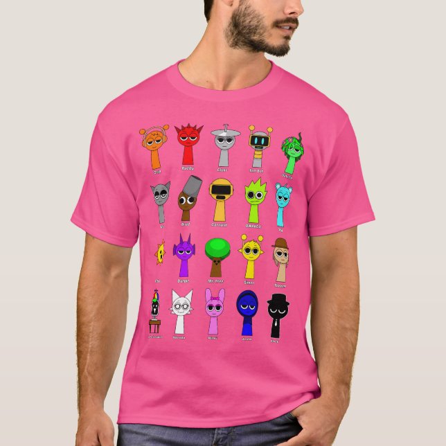 Camiseta Todos mis juguetes de juego Sprunki (Anverso)