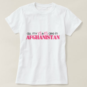 Camiseta Todos mis x y o están en Afganistán