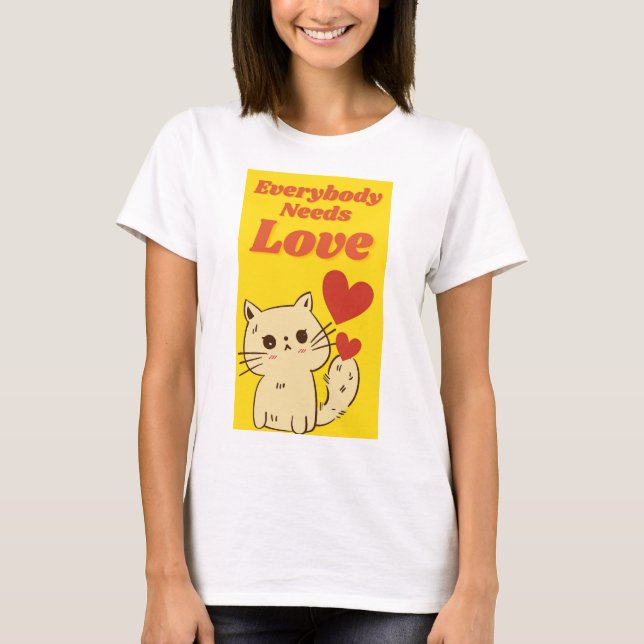 Camiseta todos necesitan amor (Anverso)